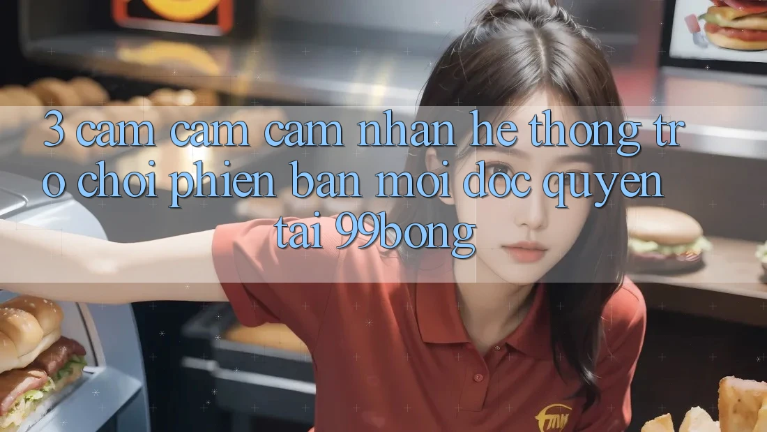 3. Cảm cảm cảm nhận Hệ Thống Trò chơi Phiên bản mới Độc Quyền Tại 99bong 3. Cảm cảm cảm nhận Hệ Thống Trò chơi Phiên bản mới Độc Quyền Tại 99bong