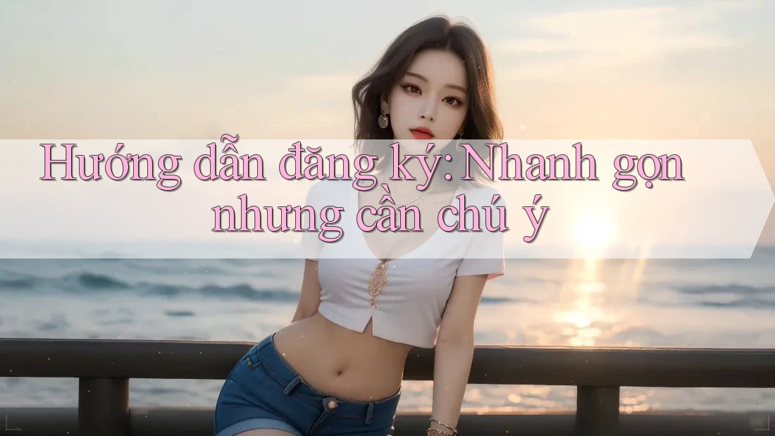 Hướng dẫn đăng ký: Nhanh gọn nhưng cần chú ý Hướng dẫn đăng ký: Nhanh gọn nhưng cần chú ý
