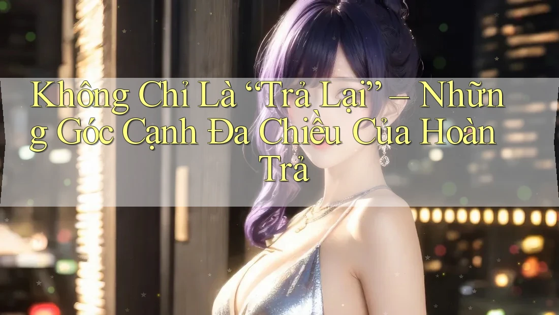 Không Chỉ Là “Trả Lại” – Những Góc Cạnh Đa Chiều Của Hoàn Trả Không Chỉ Là “Trả Lại” – Những Góc Cạnh Đa Chiều Của Hoàn Trả